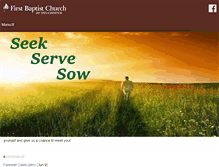 Tablet Screenshot of firstbaptistcolchester.org